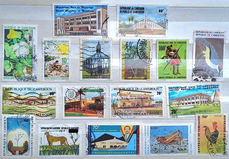 Cameroon Mixed Lot of 17 Used some hinged stamps