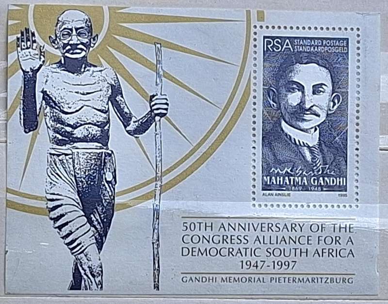 South Africa 1997 Gandhi 1 Mint Miniature Sheet
