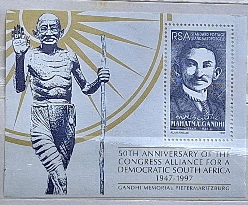 South Africa 1997 Gandhi 1 Mint Miniature Sheet