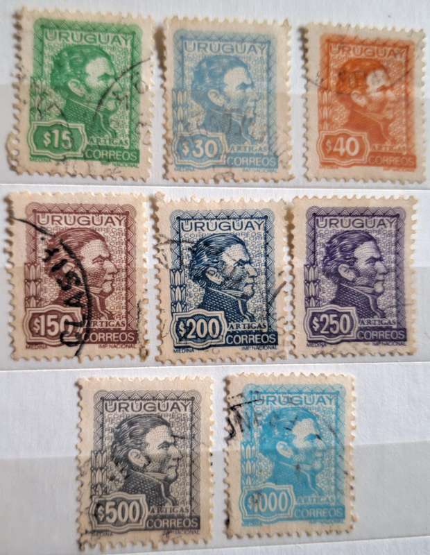 Uruguay 1972-74 Definitives Gen Jose Artigas 8 Used stamps