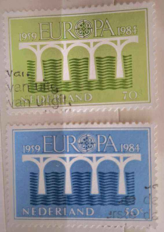 Nederland 1984 Europa Set of 2 Cancelled stamps