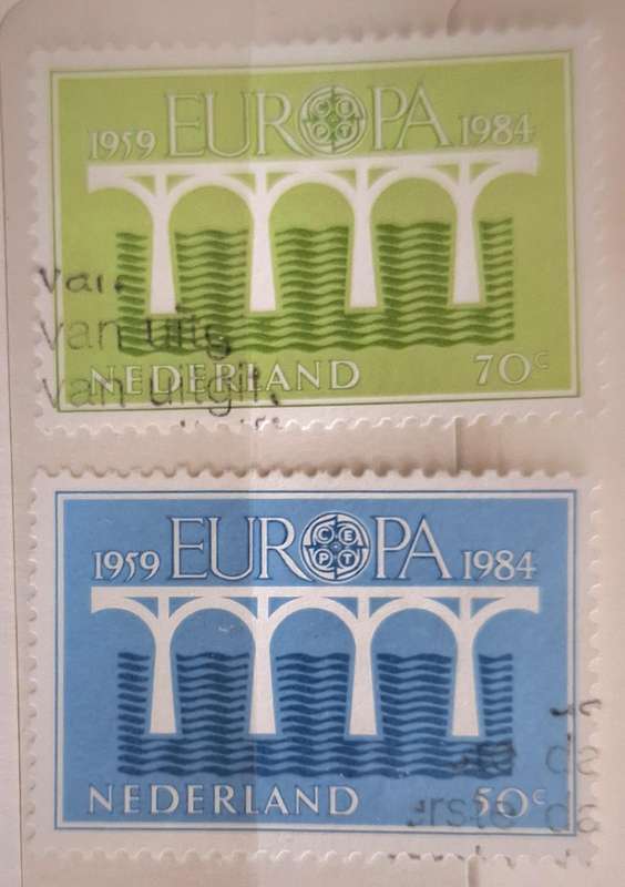 Nederland 1984 Europa Set of 2 Cancelled stamps