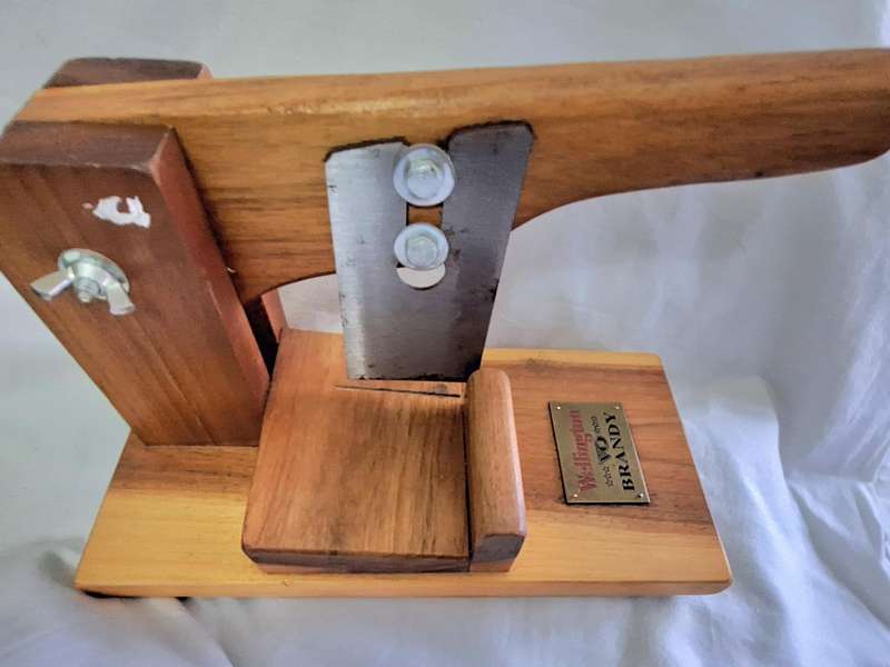 Blackwood / Swarthout Biltong Cutter with Wellington VO Brandy Plaque