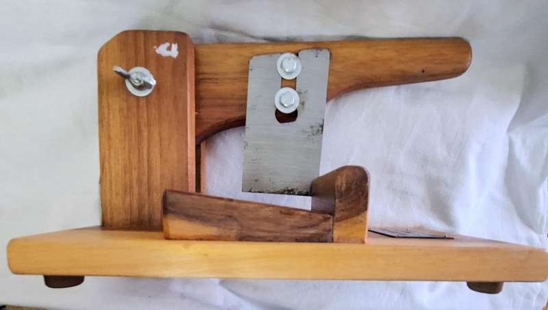 Blackwood / Swarthout Biltong Cutter with Wellington VO Brandy Plaque
