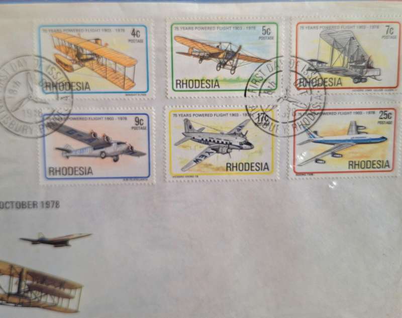 Rhodesia 1978 Powered Flight FDC