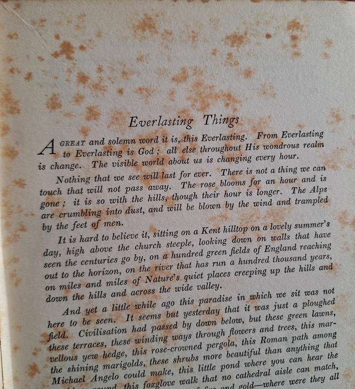 Arthur Mee's Book of Everlasting Things Hardcover Inscription dated 1930