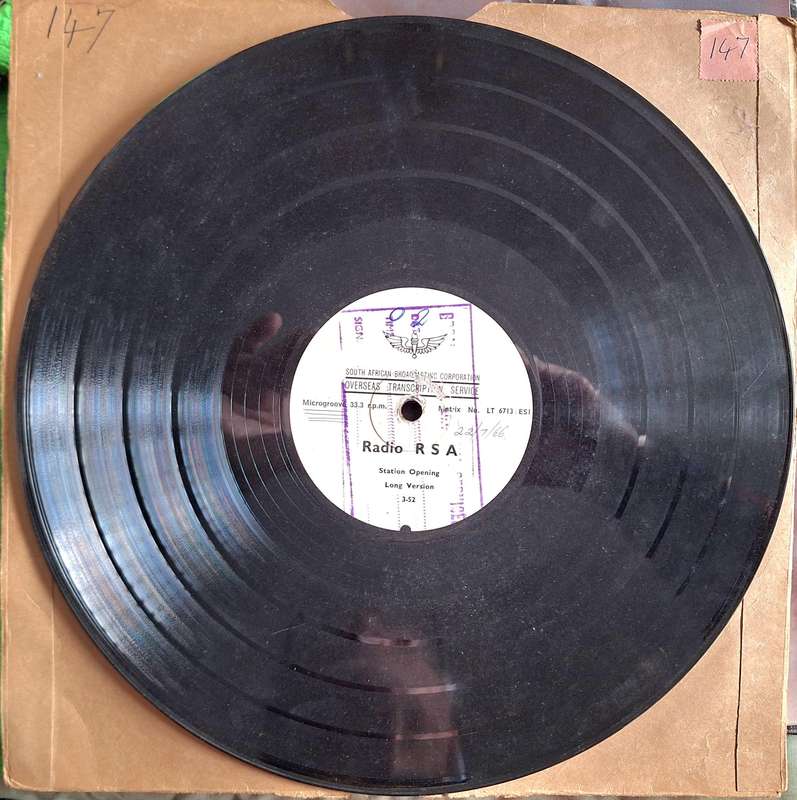 SABC Overseas Transcription Service 1966 Radio RSA Station Opening Long Version 1-52 No. LT 6613 ESI