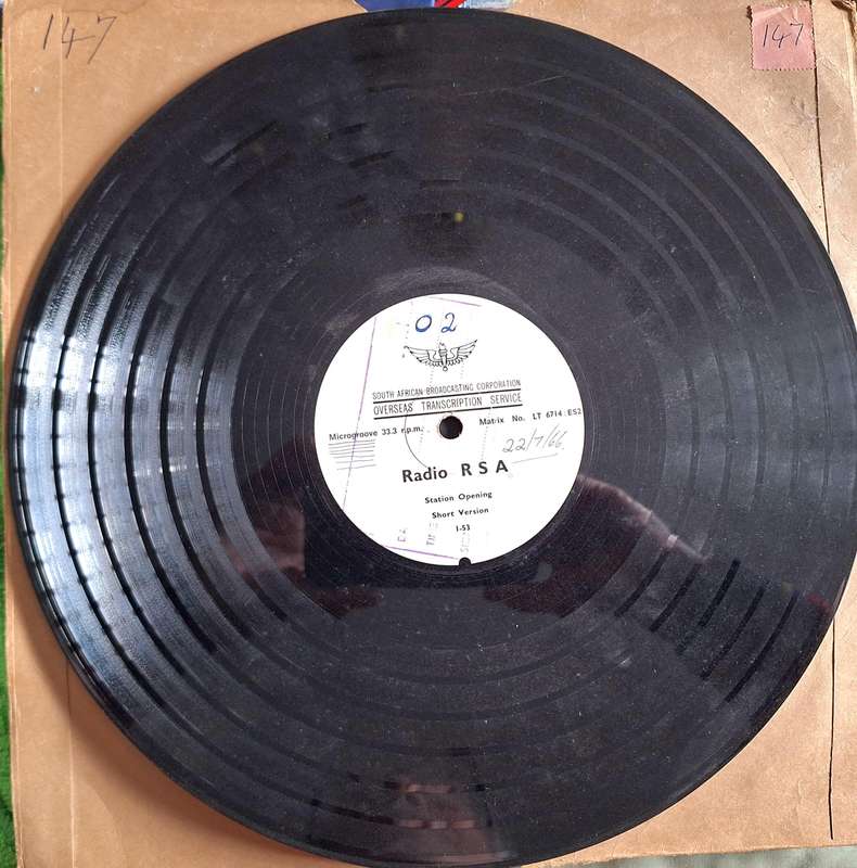 SABC Overseas Transcription Service 1966 Radio RSA Station Opening Long Version 1-52 No. LT 6613 ESI