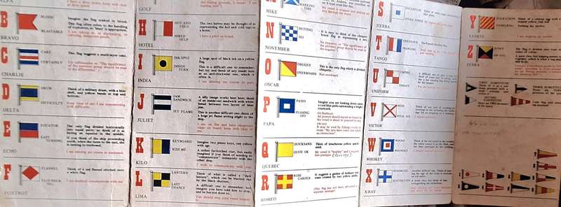 How to Remember The International Signal Flags and the Morse Code Card By C.H. Gibbs-Smith