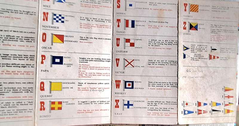 How to Remember The International Signal Flags and the Morse Code Card By C.H. Gibbs-Smith