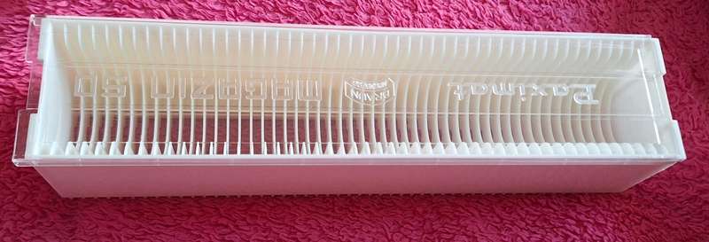 2 Braun Paximat Slide Trays (50's) Made in W Germany