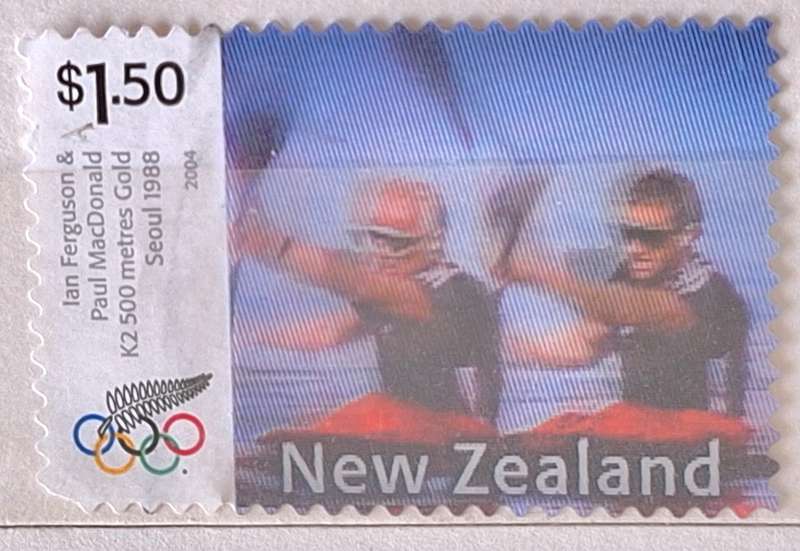 New Zealand 2004 Olympic Games $1.50 Ferguson/McDonald 1 Used stamp