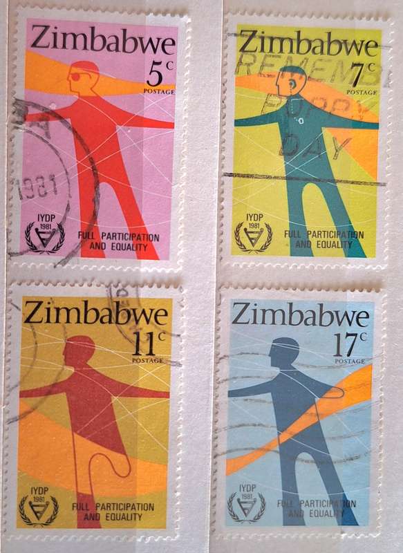 Zimbabwe 1981 Year of the Disabled Set of 4 Used stamps