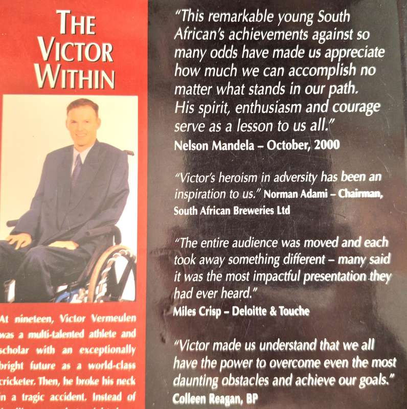 The Victor Within by Victor Vermeulen and Jonathan Ancer Paperback SIGNED