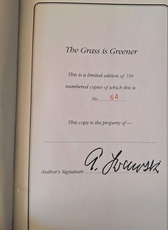 The Grass is Greener... by George Iwanowski Hardcover No 64 of 100 SIGNED