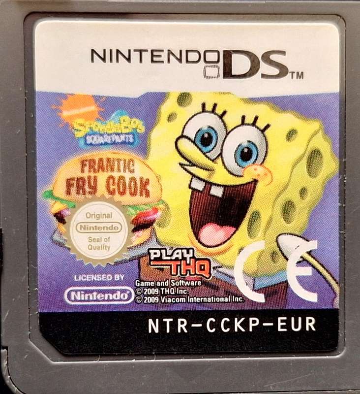 Nintendo DS SpongeBob Frantic Fry Cook NTR-CCKP-EUR Without Game Cover