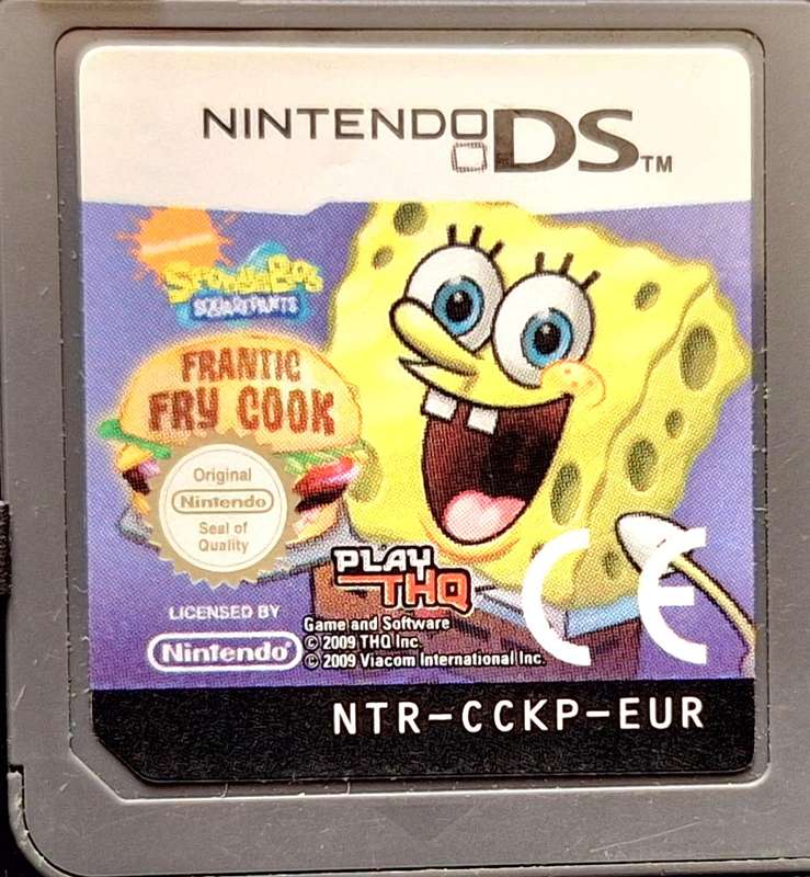 Nintendo DS SpongeBob Frantic Fry Cook NTR-CCKP-EUR Without Game Cover