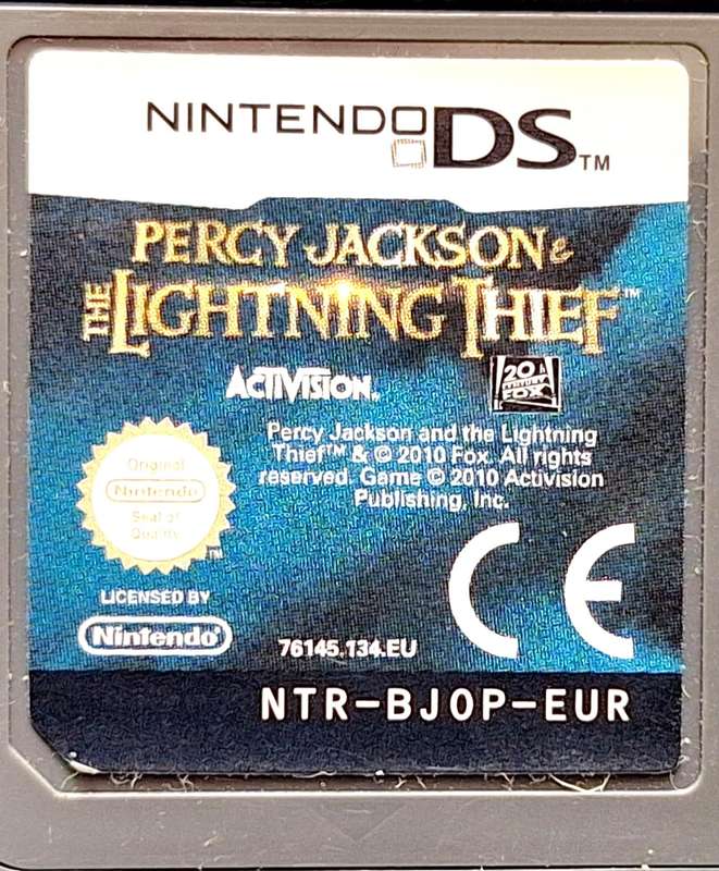 Nintendo DS Percy Jackson and the Lightning Thief NTR-BJOP-EUR Without Game Cover
