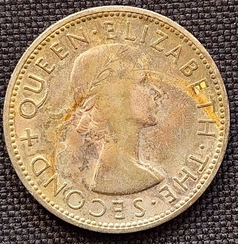 Rhodesia and Nyasaland 1955 Elizabeth II 2 Shillings Copper-nickel