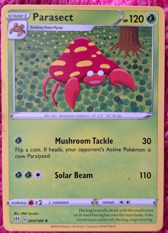 Pokemon 2020 Darkness Ablaze 004/189 Parasect