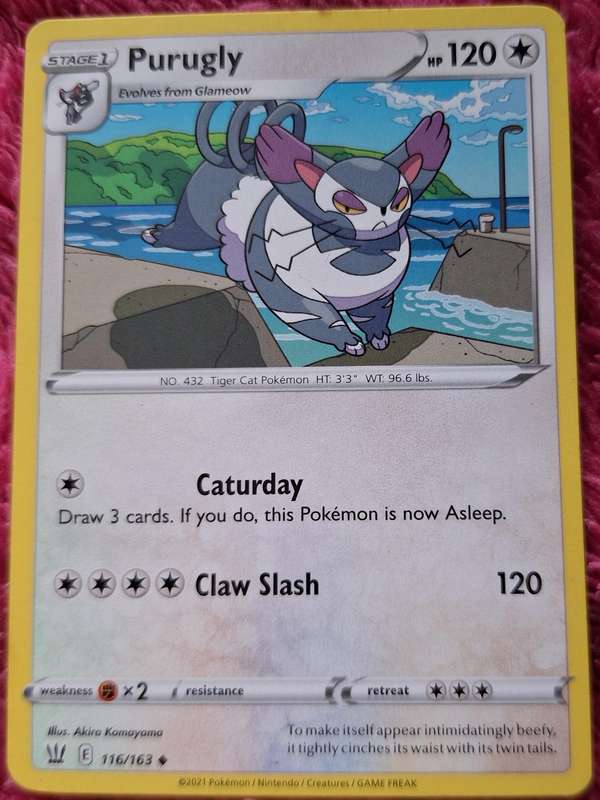Pokemon 2021 Battle Styles 116/163 Purugly