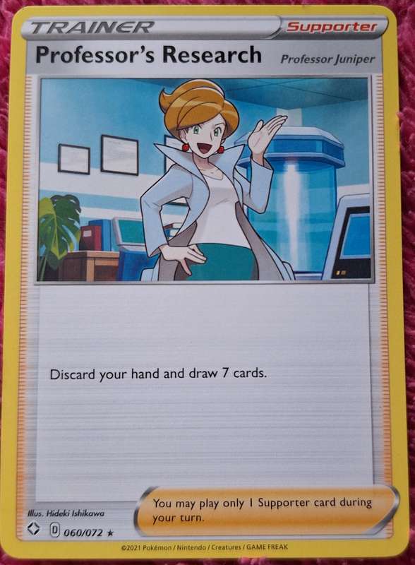 Pokemon 2021 Shining Fates 060/072 Professor's Research [Juniper]