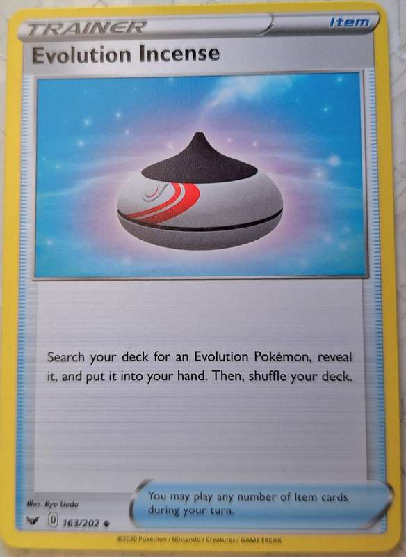 Pokemon 2020 Sword & Shield (Base) 163/202 Evolution Incense