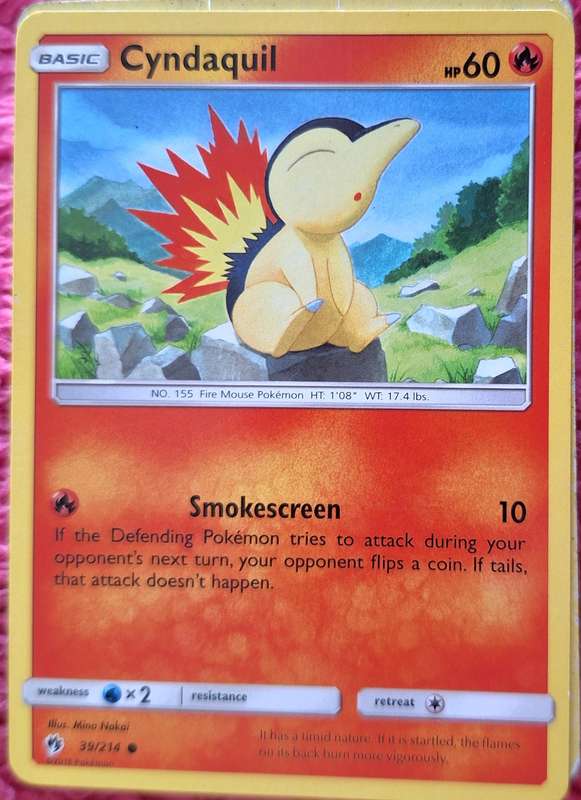 Pokemon 2018 SM Lost Thunder 39/214 Cyndaquil