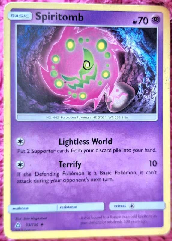 Pokemon 2018 SM Ultra Prism 53/156 Spiritomb