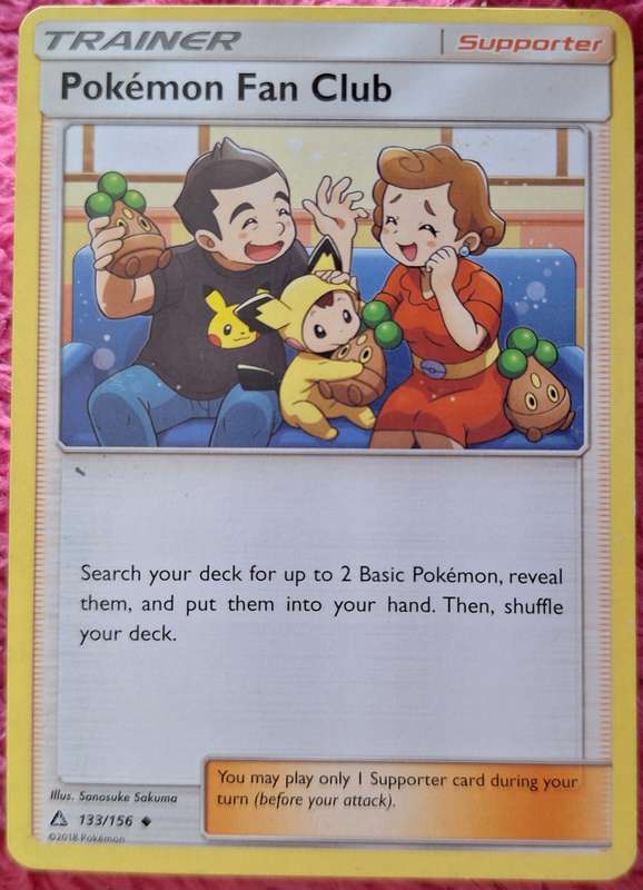 Pokemon 2018 SM Ultra Prism 133/156 Pokemon Fan Club