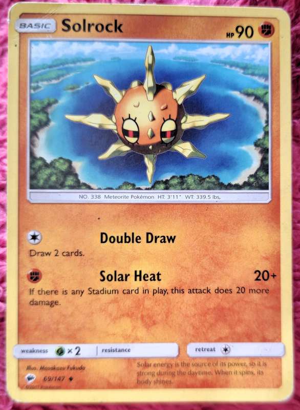 Pokemon 2017 SM Burning Shadows 069/147 Solrock