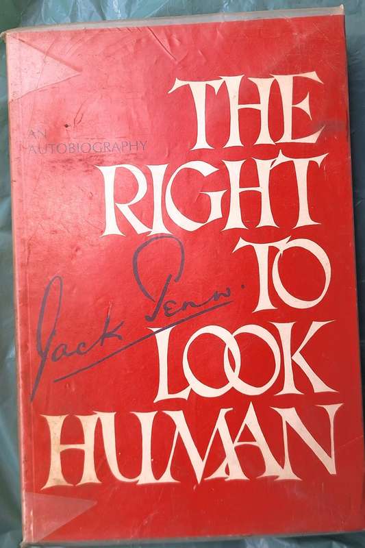 The Right to Look Human by Jack Penn Paperback SIGNED