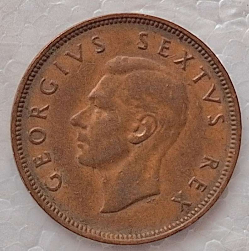 South Africa 1950 George VI 1/2d Half Penny Bronze