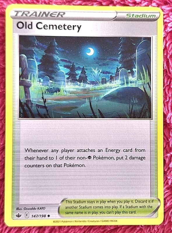 Pokemon 2021 Chilling Reign 147/198 Old Cemetery