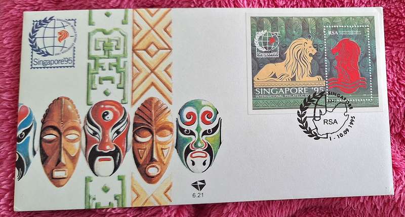 South Africa 1995 Singapore '95 FDC 6.21