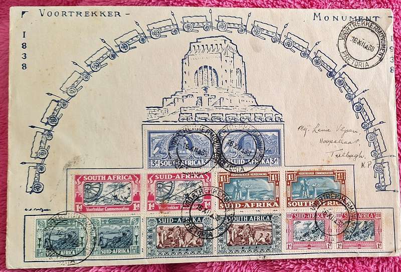 South Africa 1938 Voortrekker Monument FDC