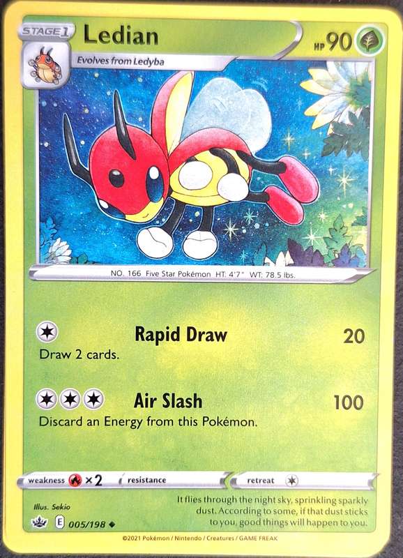 Pokemon 2021 Chilling Reign 005/198 Ledian