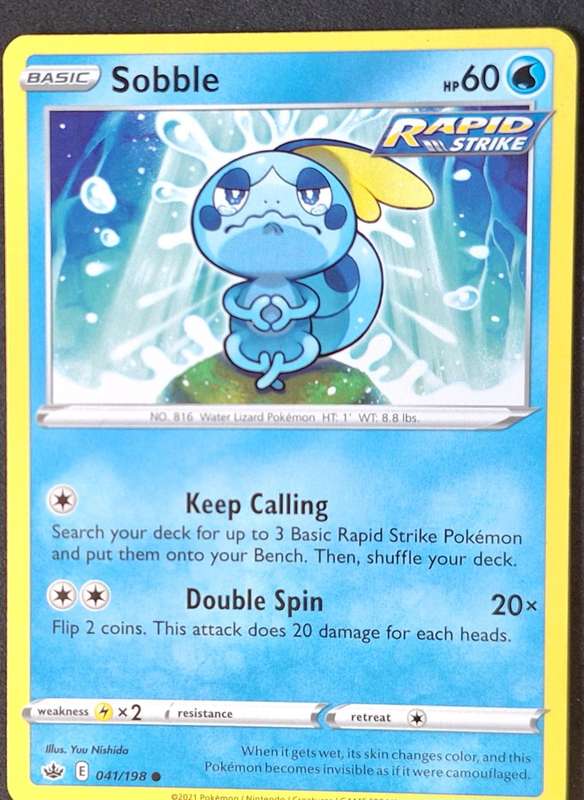Pokemon 2021 Chilling Reign 041/198 Sobble