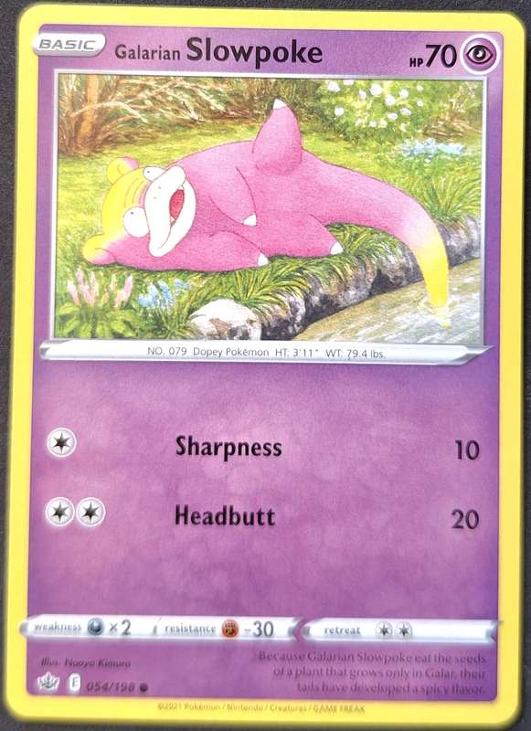Pokemon 2021 Chilling Reign 054/198 Galarian Slowpoke