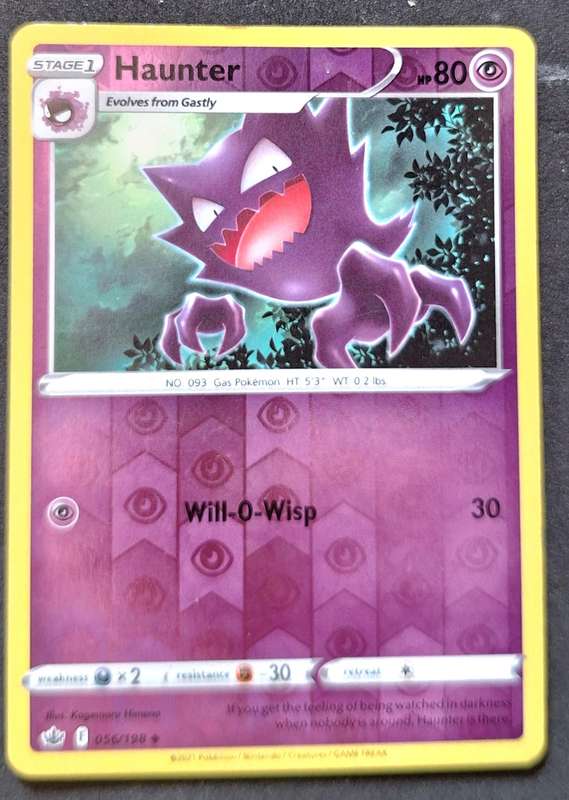 Pokemon 2021 Chilling Reign 056/198 Haunter (Reverse Holo)