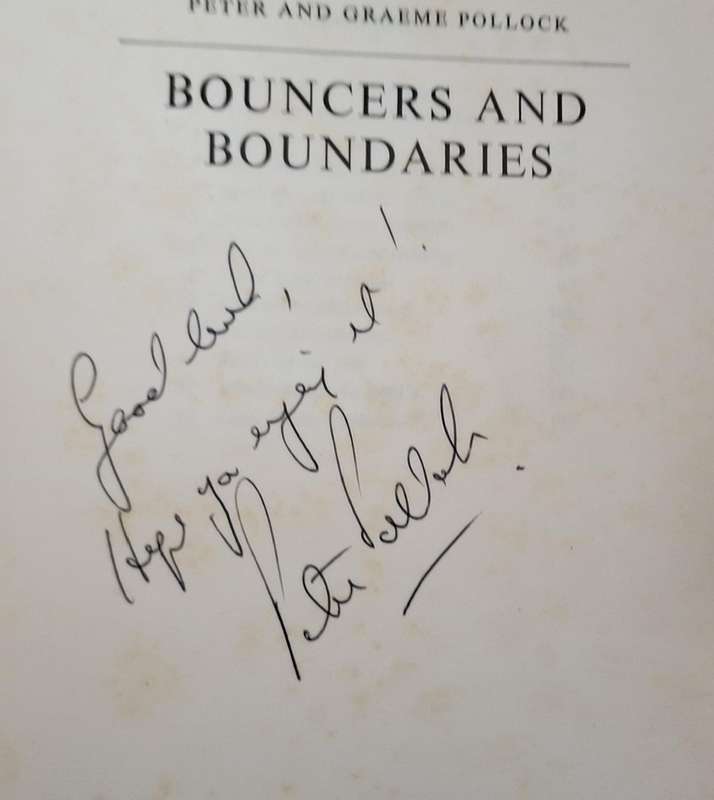 Bouncers and Boundaries by Peter & Graeme Pollock Hardcover 1969 ONE SIGNATURE