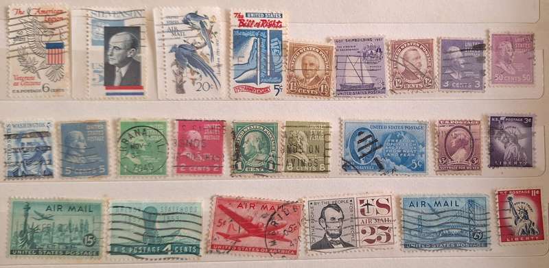 USA Mixed Lot of 24 Used stamps