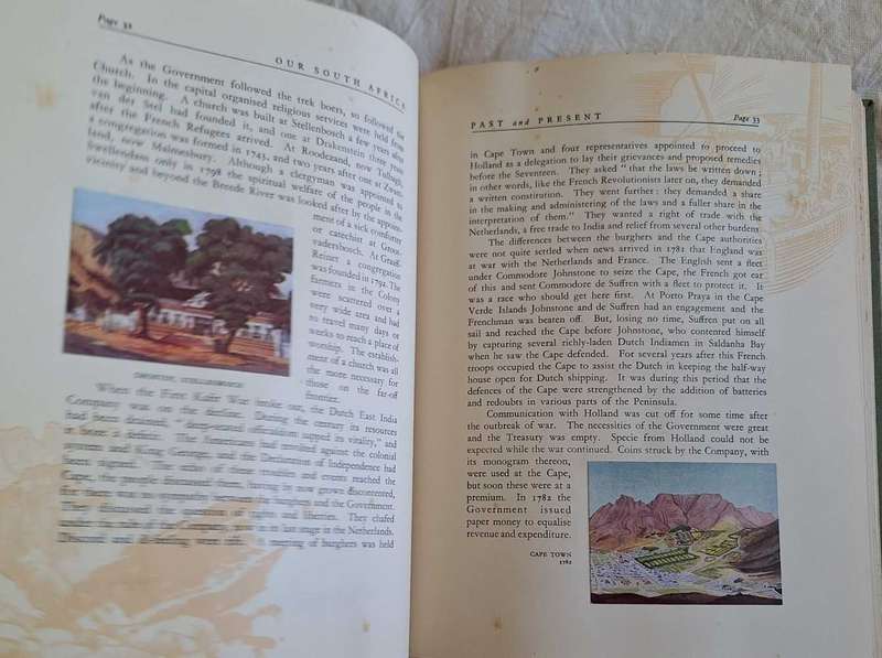 Our South Africa Past and Present by C Graham Botha Hardcover Cigarette Card Book Complete