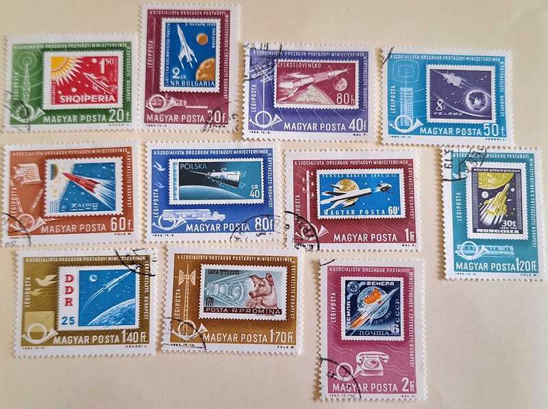 Hungary 1963 Postal Ministers Conference 11 Used Hinged stamps