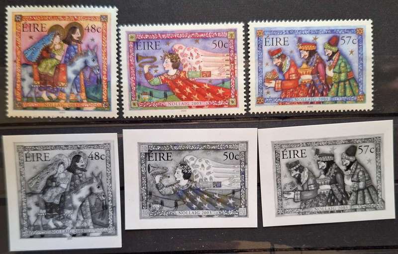 Ireland 2003 Christmas Flight into Egypt Set of 3 Mint stamps