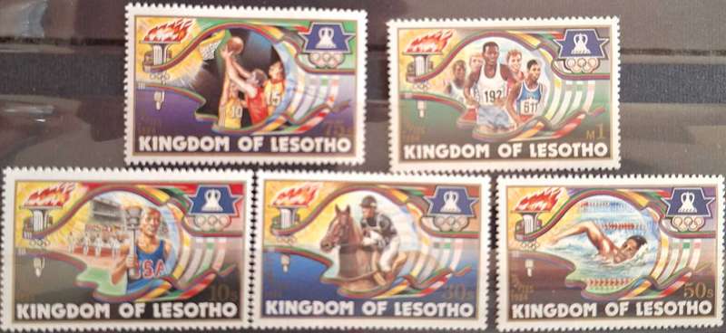 Lesotho 1984 Olympic Games Los Angeles Set of 5 Mint stamps