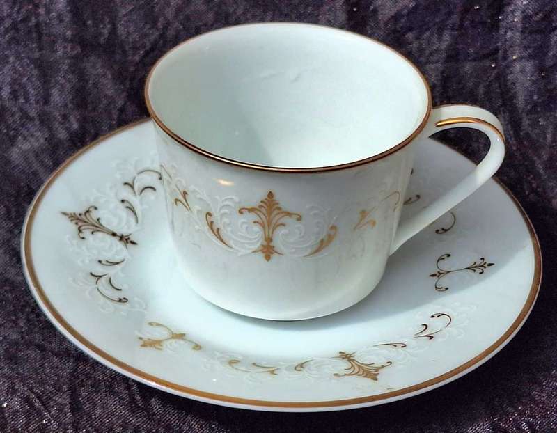 Vintage Noritake Courtney Japan 100ml Demitasse Cup and Saucer
