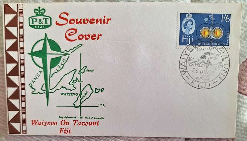 Fiji 1967 180th Meridian FDC