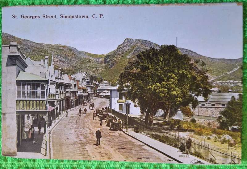 Vintage Post Card St Georges Street, Simonstown.
