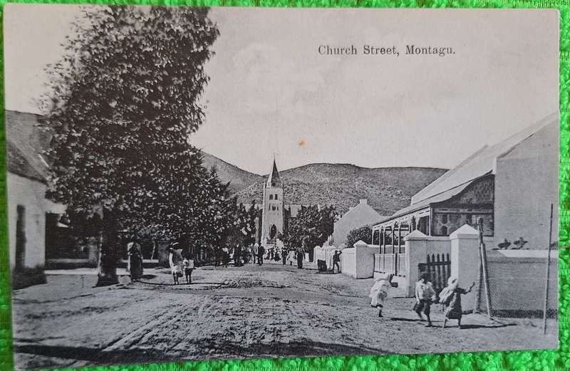 Vintage H H Stemmet Post Card Church Street, Montagu